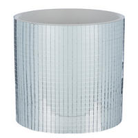 BLUMENTOPF (4er Set) Disco - Silberfarben, Keramik (13cm) - Butlers