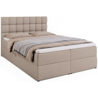 BOXBETT Dakota mit Topper 140/200 Beige - Beige, Textil (140/200cm) - Bromarkt
