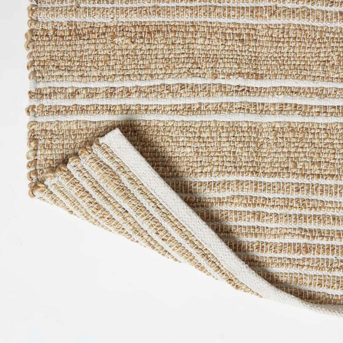 JUTETEPPICH Arlyn gestreift 60/90 cm - Naturfarben, Naturmaterialien (60/90cm) - Homescapes