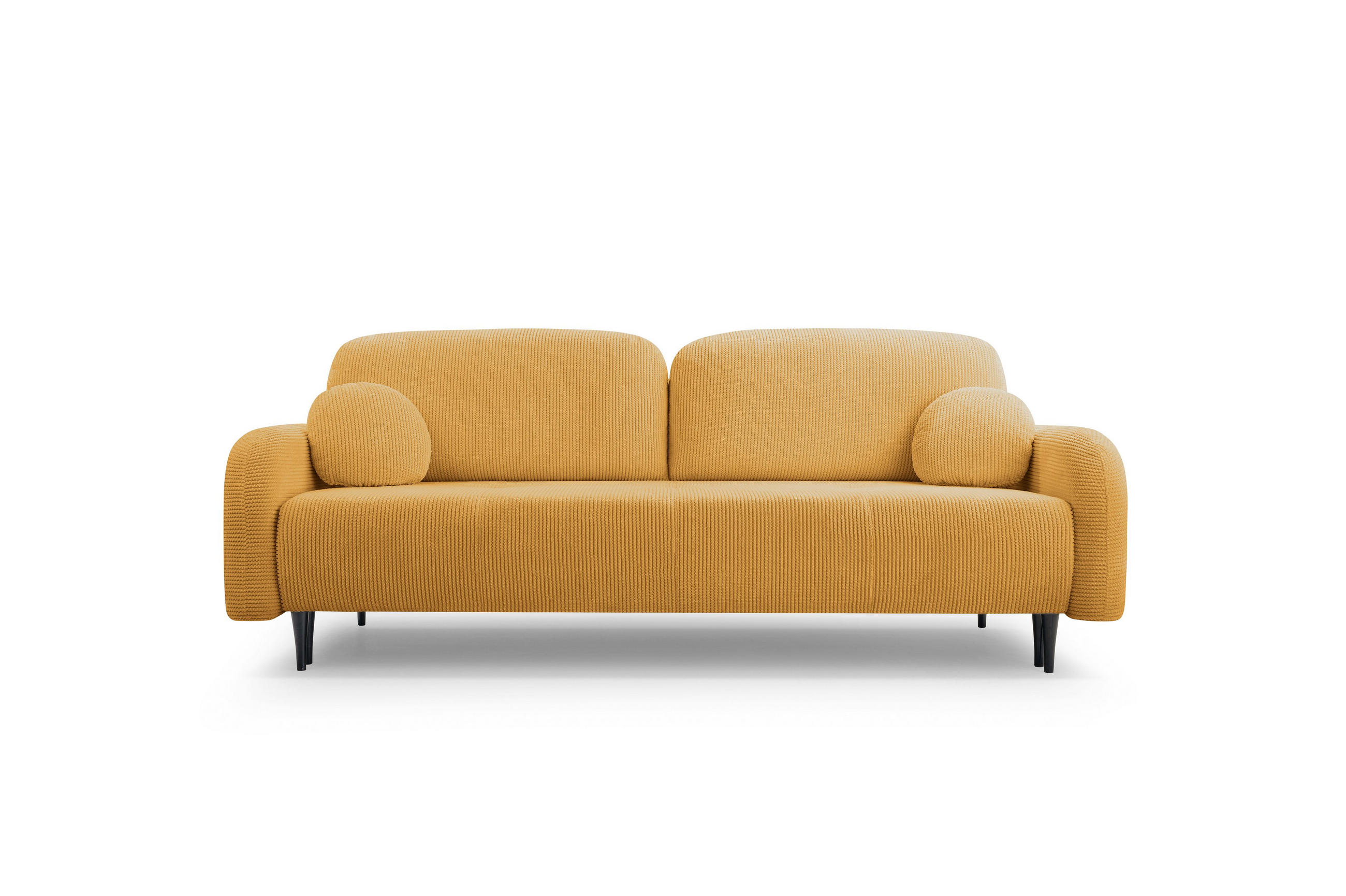 BETTSOFA VIVO Kupferfarben Geflochtener Stoff mit Schlaffunktion - Kupferfarben, Holz (230/95/102cm) - MASSENO