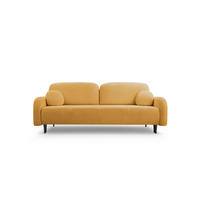 BETTSOFA VIVO Kupferfarben Geflochtener Stoff mit Schlaffunktion - Kupferfarben, Holz (230/95/102cm) - MASSENO