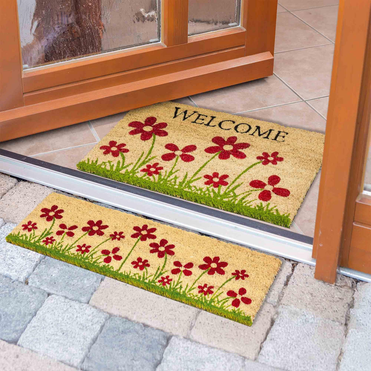 RUTSCHFESTE FUßMATTE COCO 2ER SET - Naturfarben, Textil (40/60cm) - Astra