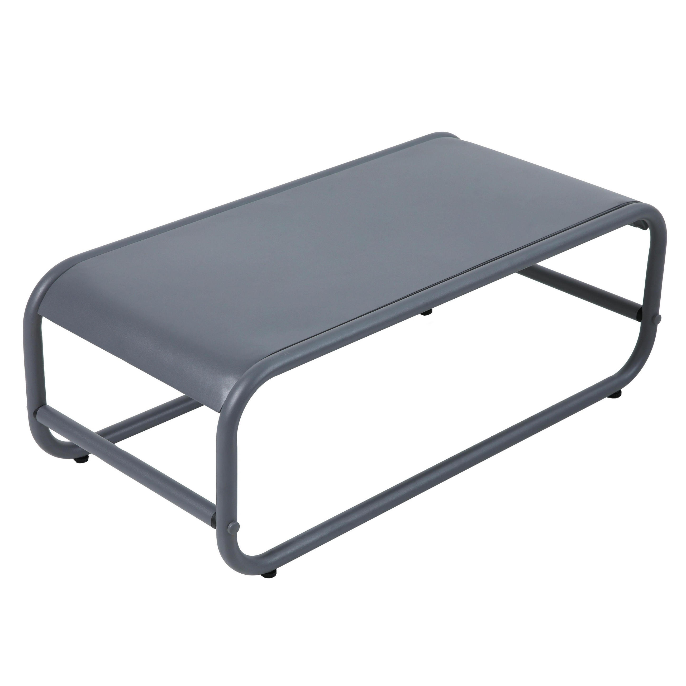 BEISTELLTISCH, grau - Grau, Metall (85/40/30cm) - Oviala