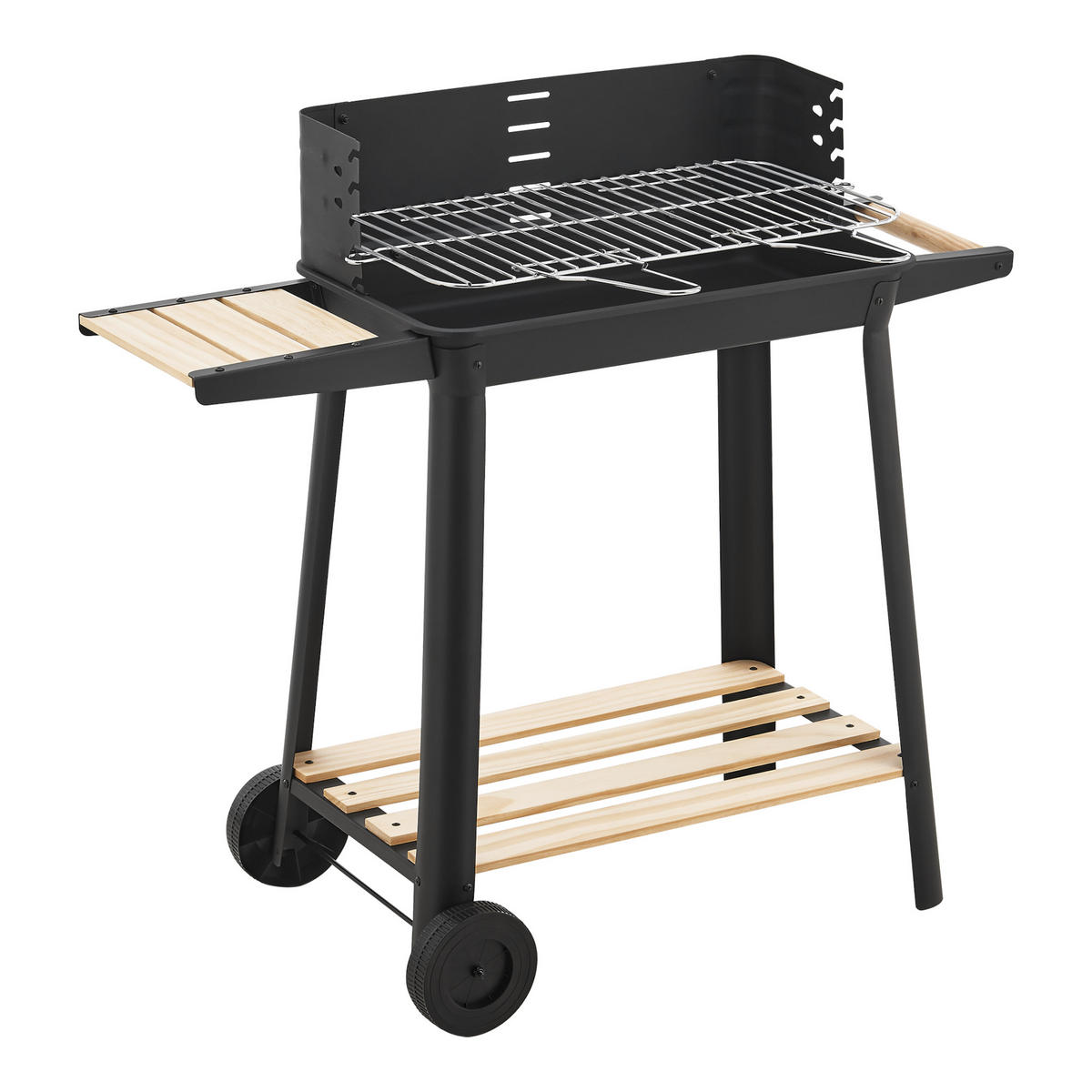 GRILLWAGEN Ari - Schwarz, Metall (86/78/30cm) - casa.pro