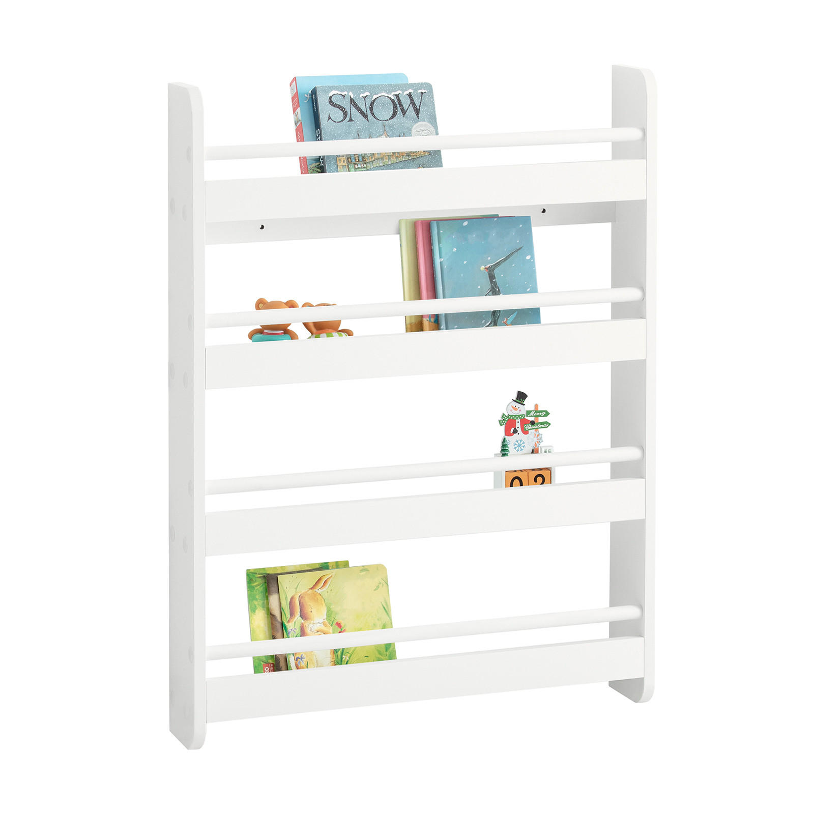 KINDERREGAL Weiß - Weiß, Holz/Holzwerkstoff (60/80/12cm) - SoBuy