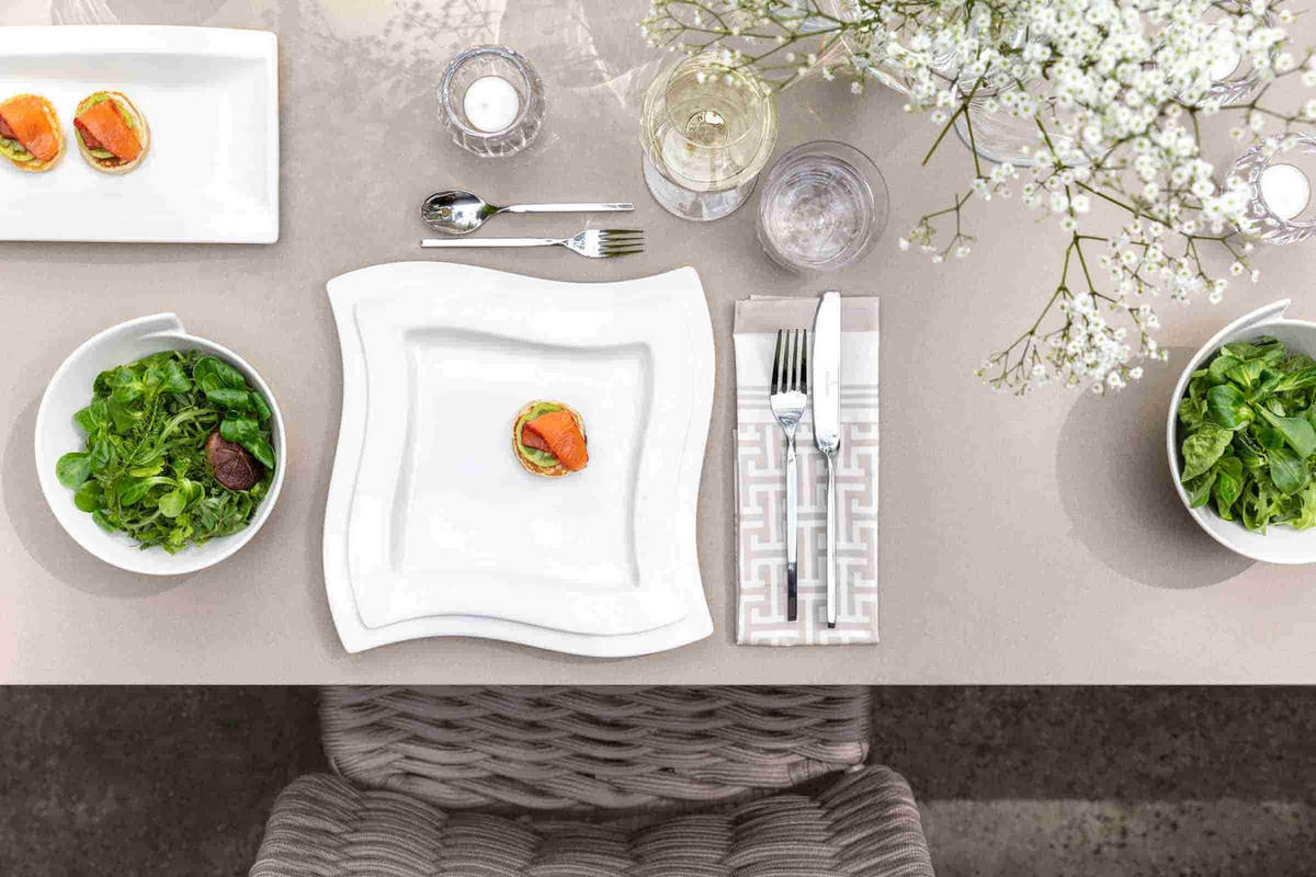 TELLERSET NewWave weiß 12er Set - Weiß, Keramik (1/1/1cm) - Villeroy & Boch
