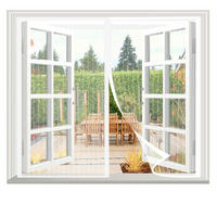 FLIEGENGITTER Fenster Magnetisch 85 x 140 cm Weiß - Weiß, Textil (23/33/5cm)