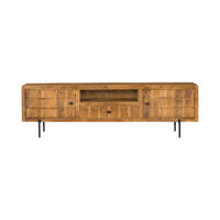 LOWBOARD Savion Mangoholz 180 cm / 40 cm Natur - Naturfarben, Holz (180/55/40cm) - Villa Möbel