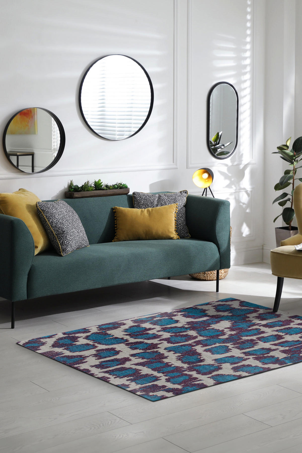 TEPPICH modern In-/Outdoor Flachgewebe TAKI Grün 240x340 cm - Grün, Textil (240/340cm) - Novatrend