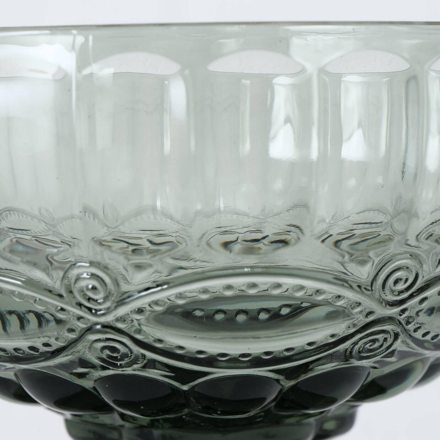 DESSERT- UND EISBECHER Grünes Glas Ø 12 cm - Grau, Glas (12cm) - Boltze Home