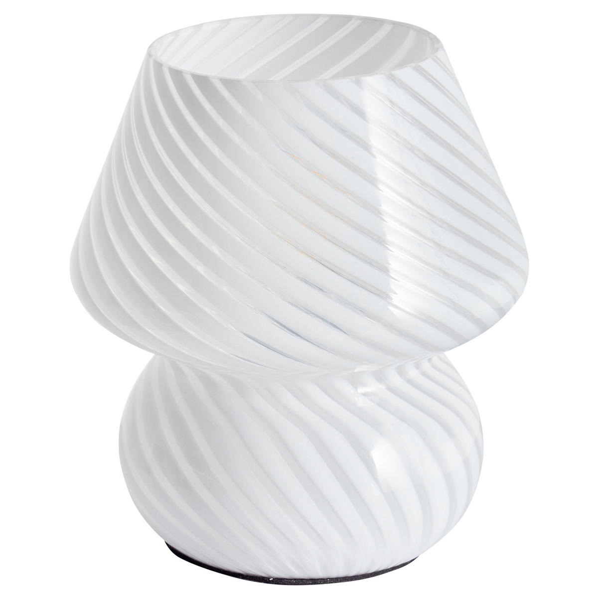 TISCHLEUCHTE Weiß Lobo - Weiß, Glas (14/14/18cm) - Beliani