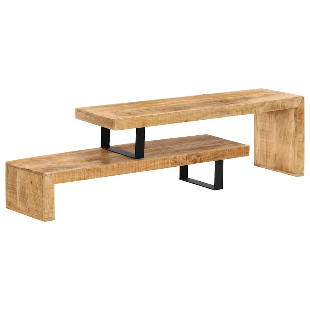 TV-LOWBOARD Massivholz Mango - Braun, Holz (30/40/115cm) - vidaXL