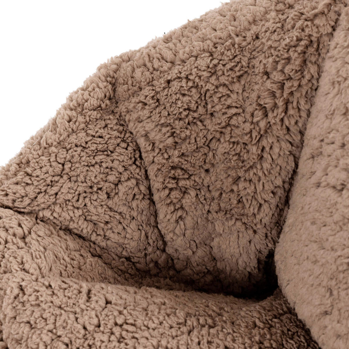 SITZSACK Flauschig für Kinder - Mokka, Kunststoff (55/44/55cm) - icon