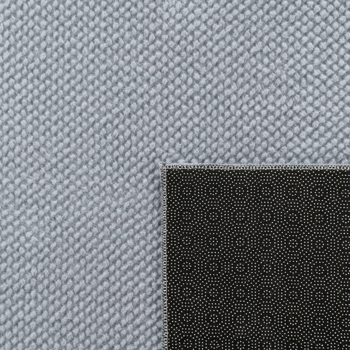 TEPPICH Kurzflor Unifarben Wohnzimmer schmutzabweisend Grau Rechteckig 120x160 - Grau, Textil (120/160cm) - KADIMA DESIGN