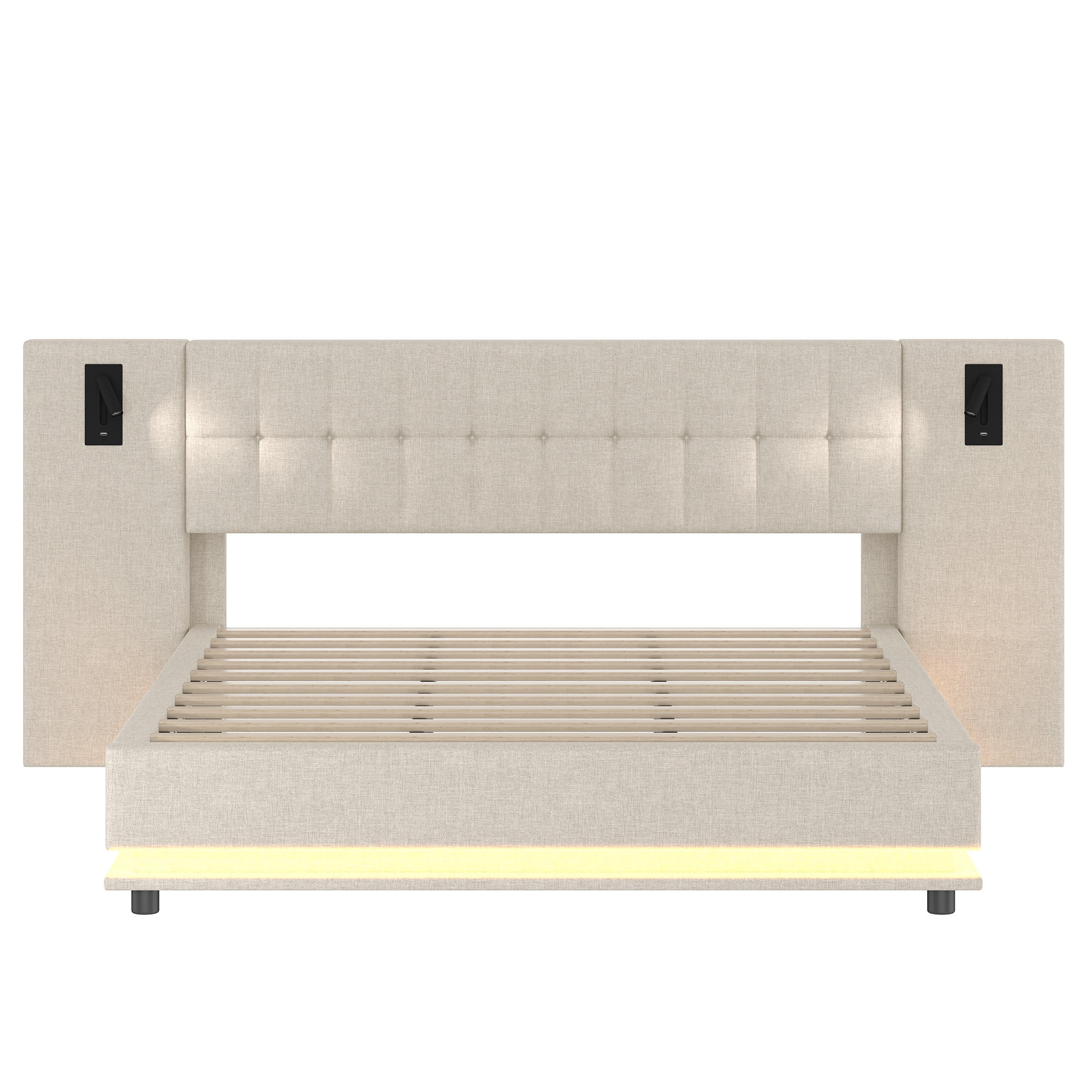 XXXLutz Polsterbett Beige