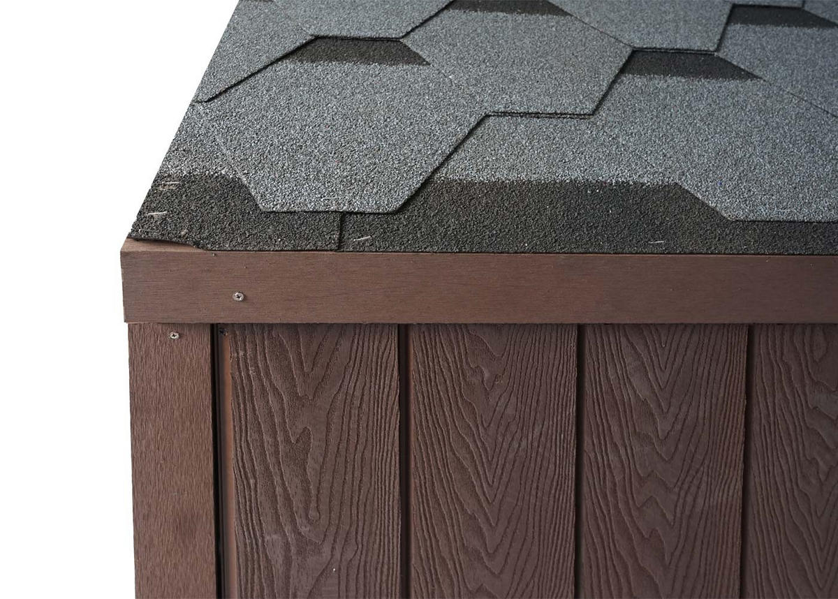 MÜLLTONNENBOX HxBxT 172x213x160cm Braun - Braun, Metall (213/172/160cm) - PROREGAL