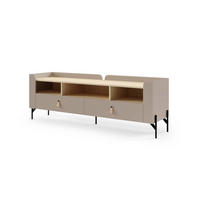 TV-LOWBOARD SOVI 09 160 / 55 / 42 cm in Porcini / Eiche Mavelie - Greige/Eichefarben, Holzwerkstoff (160/55/42cm) - Deine Möbel 24