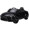 KINDERAUTO von Lexus Kinderfahrzeug Elektroauto mit MP3 Licht Musik Schwarz - Schwarz, Kunststoff (106/63/44cm) - HOMCOM