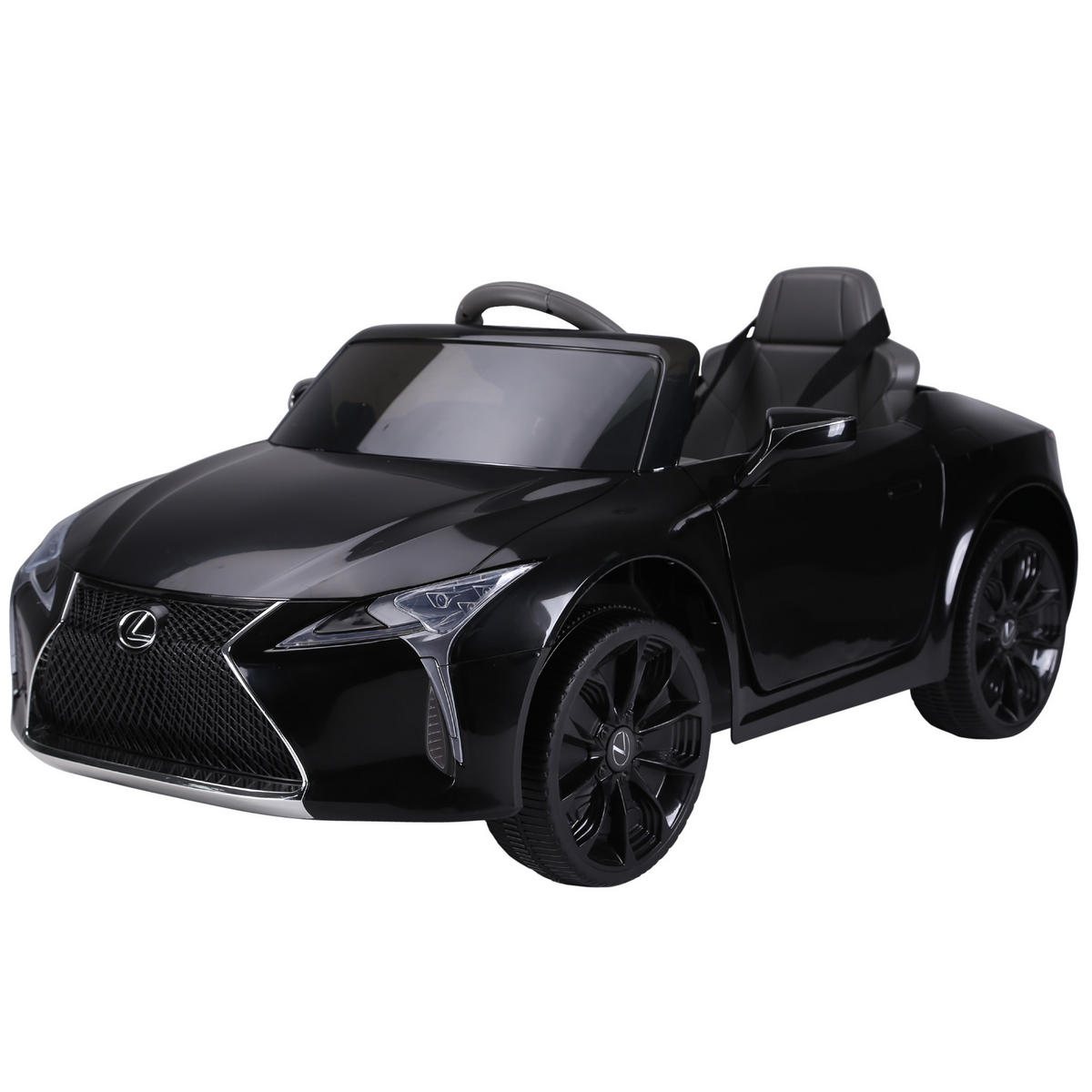 KINDERAUTO von Lexus Kinderfahrzeug Elektroauto mit MP3 Licht Musik Schwarz - Schwarz, Kunststoff (106/63/44cm) - HOMCOM