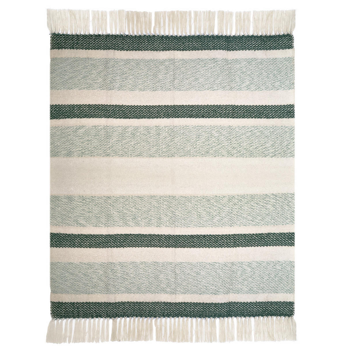 DECKE Berber Körnig Grün - Grün, Textil (125/150cm) - Malagoon