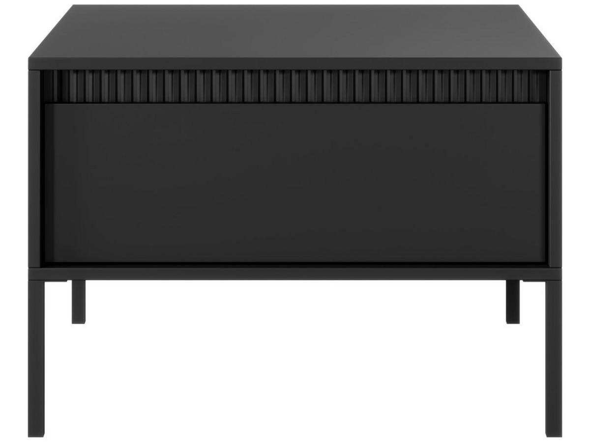 COUCHTISCH Schwarz 68/68/49 cm Sorano - Schwarz, Naturmaterialen/Metall (68/68/49cm) - Graingold