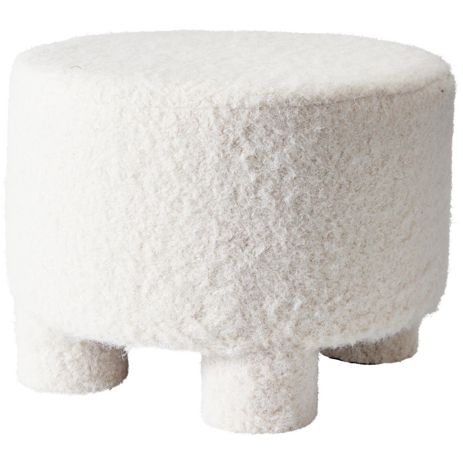 POLSTERHOCKER auf Holzbeinen 40/40/29 cm - Beige, Textil (40/29/40cm) - Home Styling Collection