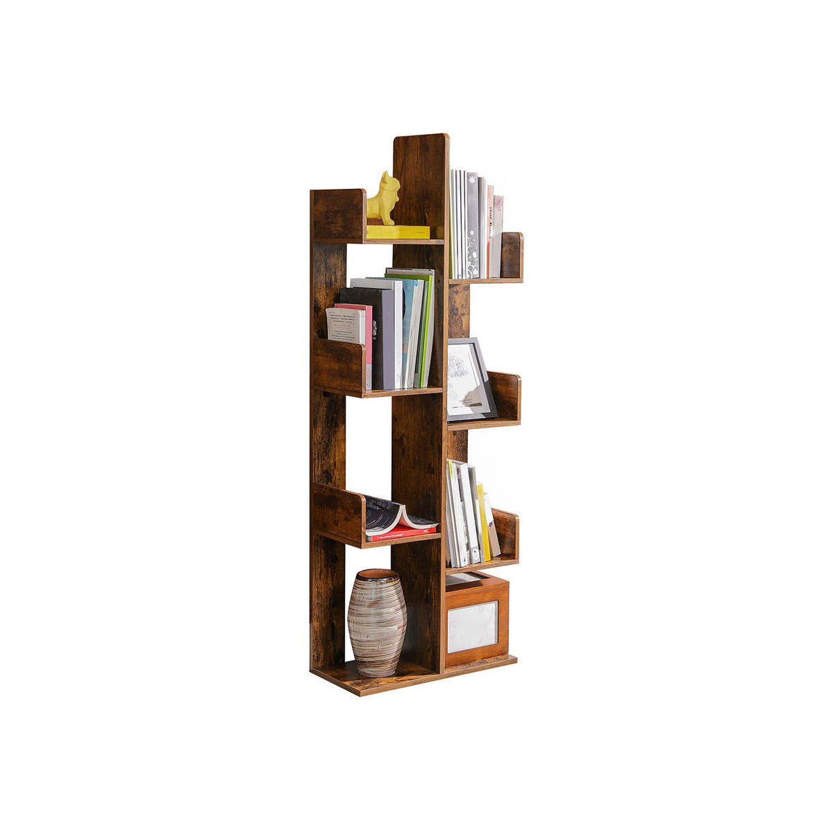 STANDREGAL BÜCHERREGAL - Braun, Holzwerkstoff (25/140/50cm) - Hansiro