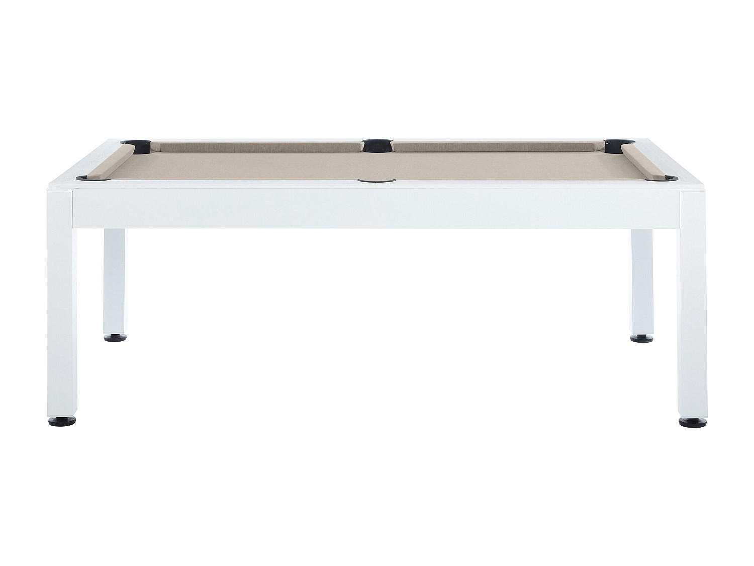 BILLARDTISCH - 6 Personen - Holz, Platte - Schwarz, Taupe, Weiß - Schwarz, Holz (213.4/121cm) - Vente-Unique