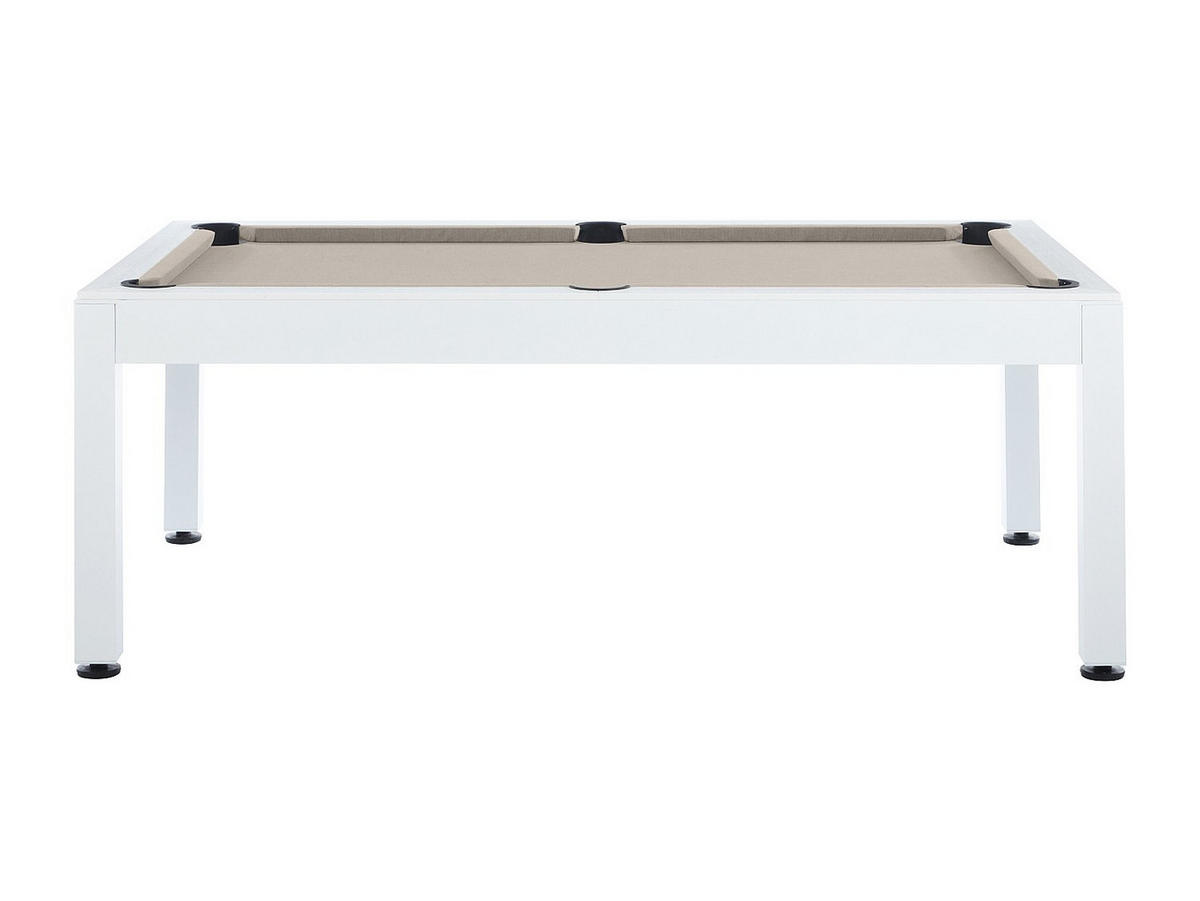 OUTDOOR-BILLARDTISCH mit Schutzhülle - 213,4 x 121,1 x 79,7 cm - STAZIO - Schwarz, Holz (213.4/121cm) - Vente-Unique