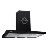 DUNSTABZUGSHAUBE GCH F 462 BL 9 PRIME + Umluftset, 90 cm Schwarz - Schwarz, Metall (90/81/46.3cm) - Gurari