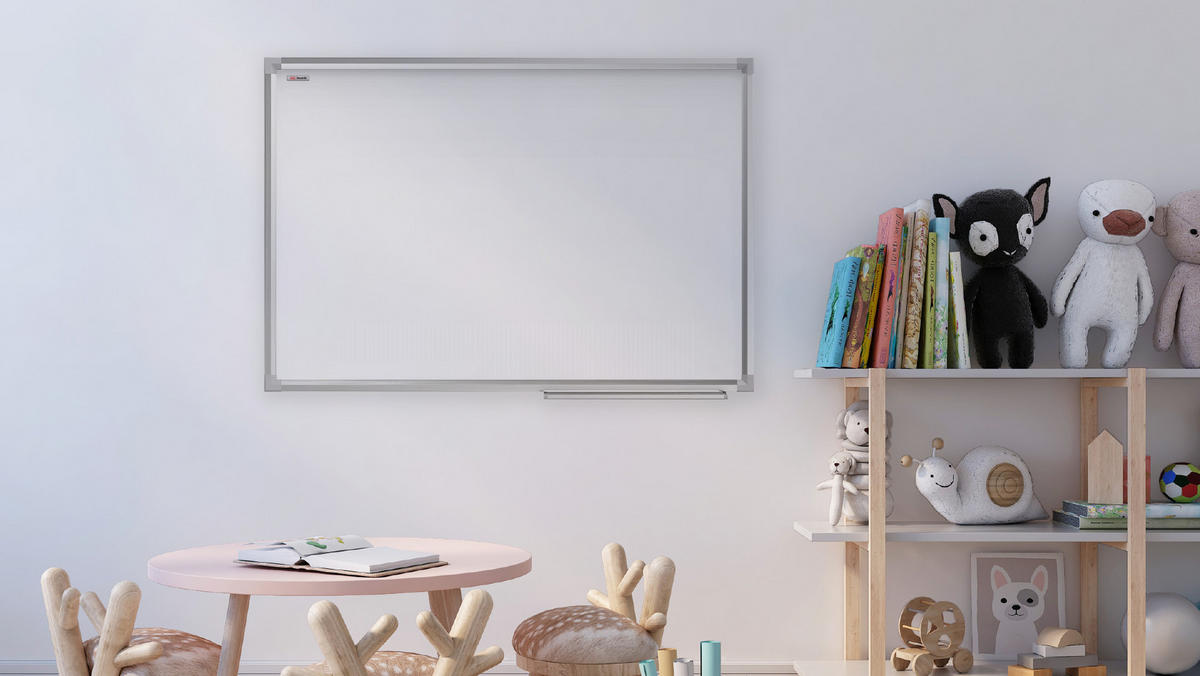 WHITEBOARD Magnetisch 60x40cm Magnettafel mit Aluminiumrahmen A7 - Weiß, Metall (60/40/1.4cm) - ALLboards