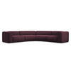 ECKSOFA Chenille Stoff Rot - Rot/Weinrot, Kunststoff/Textil (318/318cm) - Makamii
