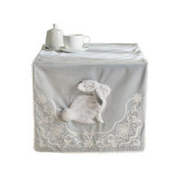 TISCHLÄUFER Blando - Hellblau, Textil (180/45/1cm) - home&you