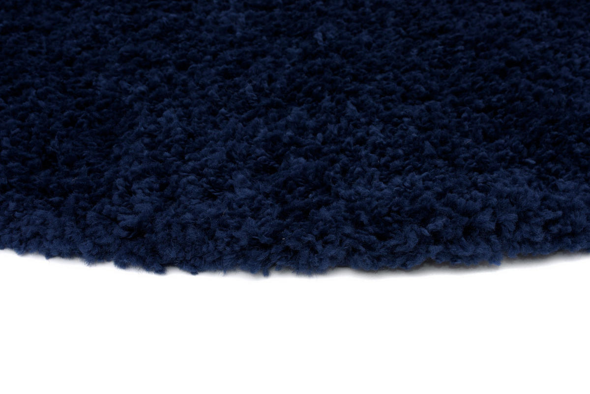 TEPPICH ESSENCE ROUND Marine 160/160 cm - Blau, Textil (160/160cm) - Tapiso