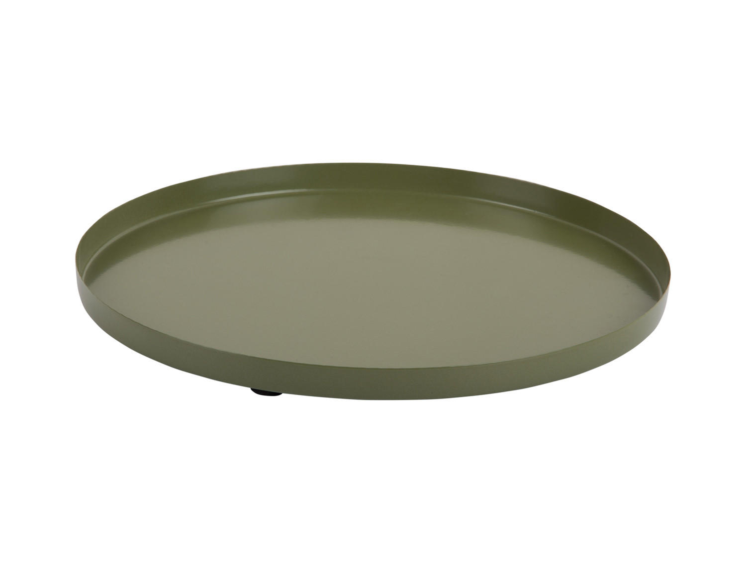 SERVIERTABLETT Servir 25/25/1 cm - Grün, Metall (25/1/25cm) - Present Time