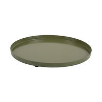 SERVIERTABLETT Servir 25/25/1 cm - Grün, Metall (25/1/25cm) - Present Time