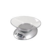 KÜCHENWAAGE Silber 21/18/6 cm MR1801 - Silberfarben, Kunststoff - Maestro 