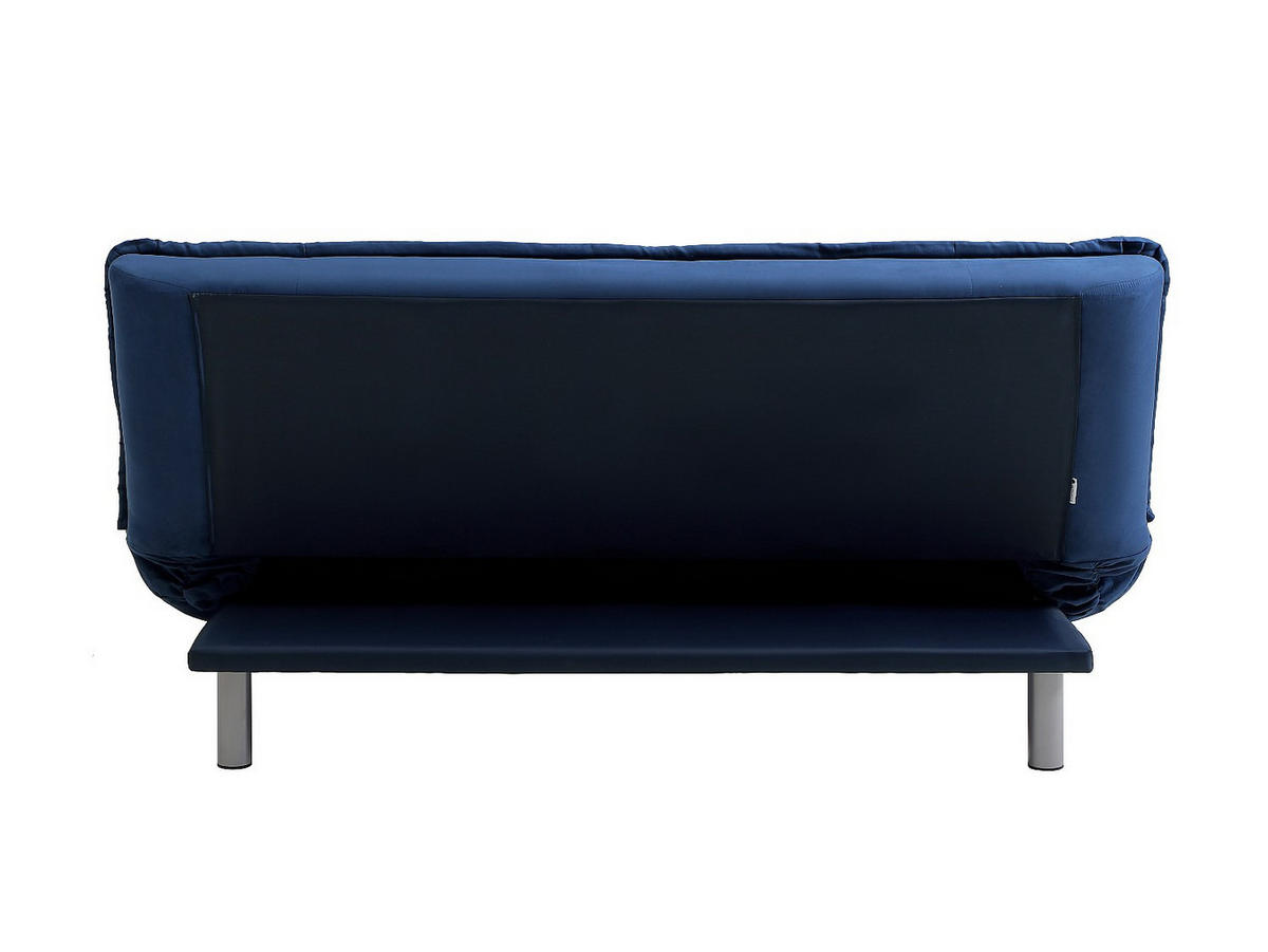 SCHLAFSOFA - 3 Personen - stoff - königsblau Mishan - Blau, Textil/Metall (190/89/96cm) - Vente-Unique