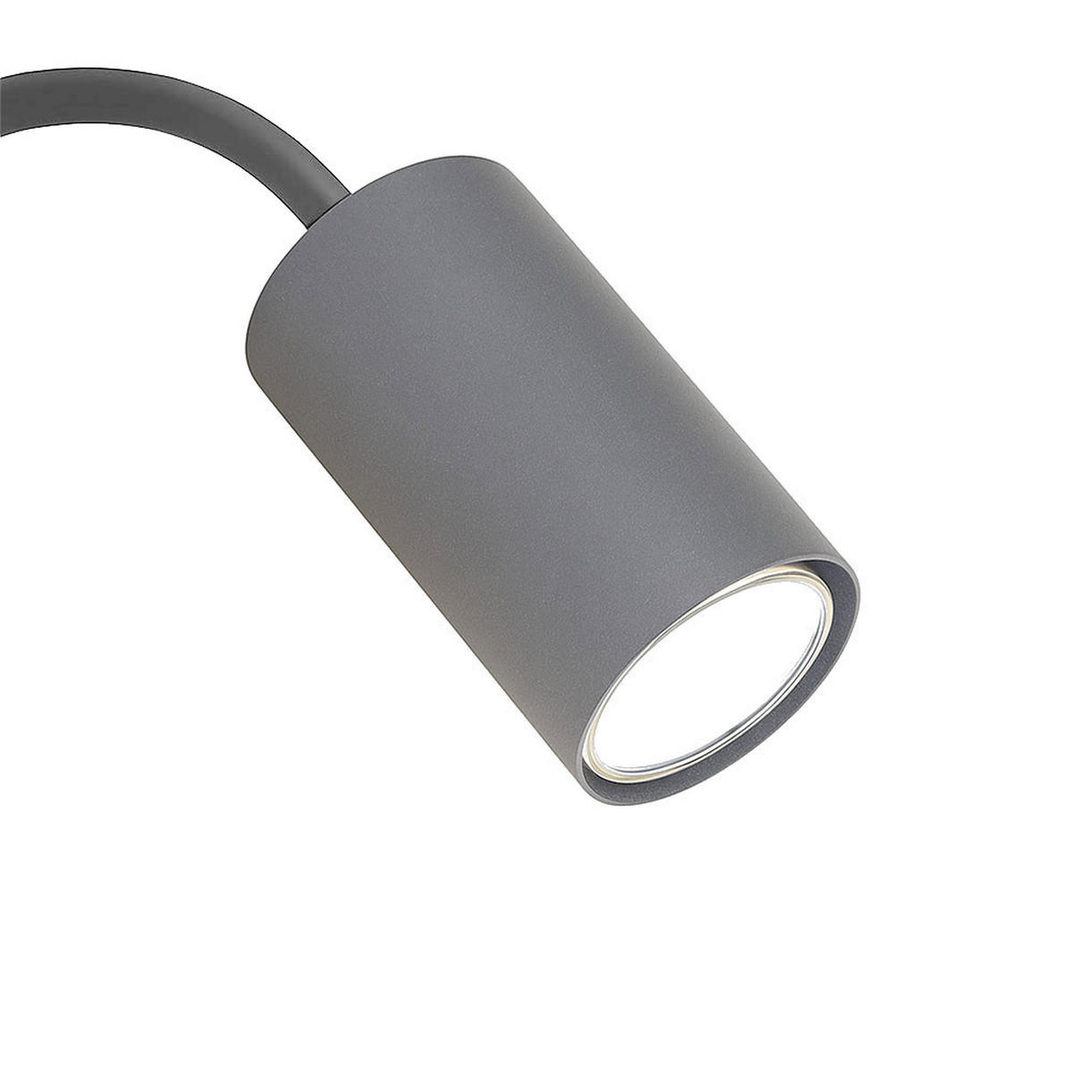 WANDELEUCHTE Metall Holzoptik Grau 2er Set - Grau, Metall (7/44/32cm) - Globo Lighting