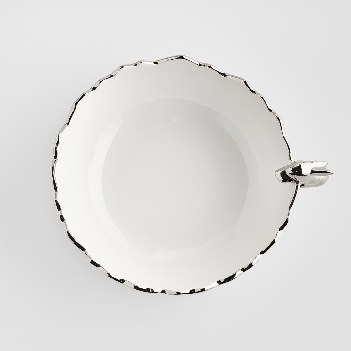 SERVIERSCHÜSSEL Flosales bunny - Weiß, Stein (28/24/12.5cm) - home&you