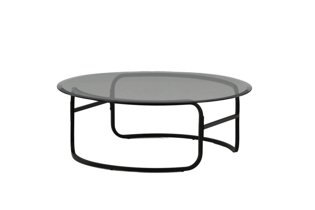 COUCHTISCH Ø110cm - Schwarz, Holzwerkstoff (110/110/40cm) - ebuy24