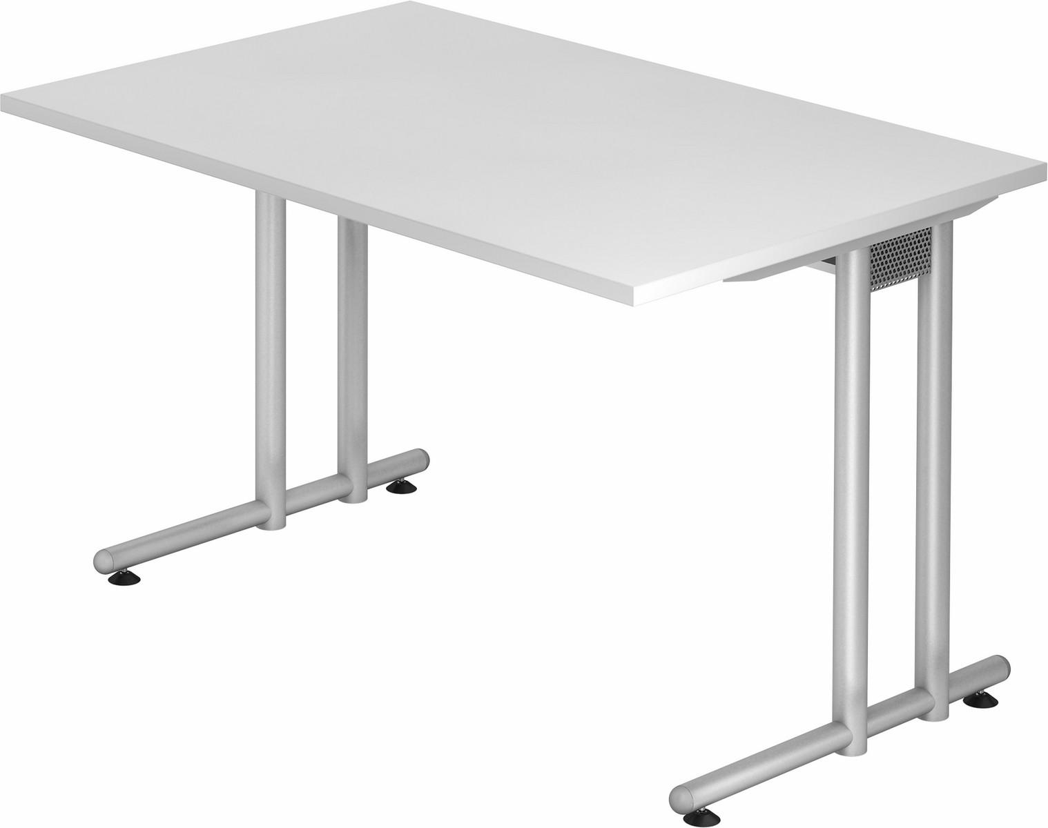 SCHREIBTISCH Serie-N 80/120/72 cm in Weiß - Weiß, Holzwerkstoff (80/120/72cm) - bümö