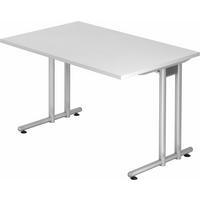 SCHREIBTISCH Serie-N 80/120/72 cm in Weiß - Weiß, Holzwerkstoff (80/120/72cm) - bümö