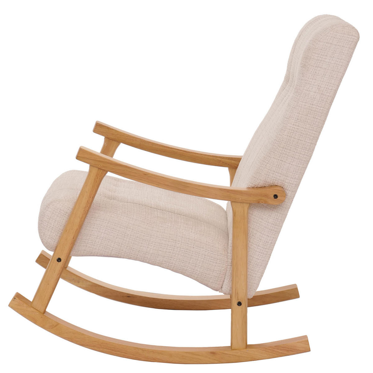 SCHAUKELSTUHL Cremeweiß - Weiß, Textil (64/97/85cm) - MCW