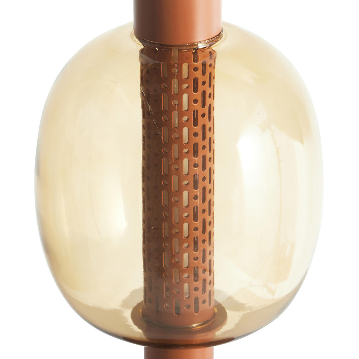 LED-TISCHLEUCHTE Braun Pulangi - Braun, Metall (15/15/30cm) - Beliani