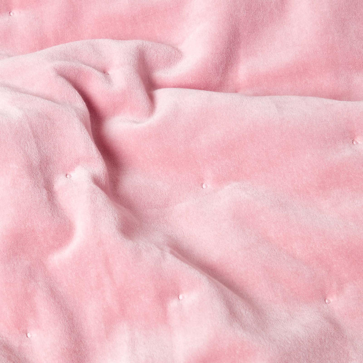 SAMT-KUSCHELDECKE 120/150 cm, Baumwolle wattiert - Rosa, Textil (125/150cm) - Homescapes