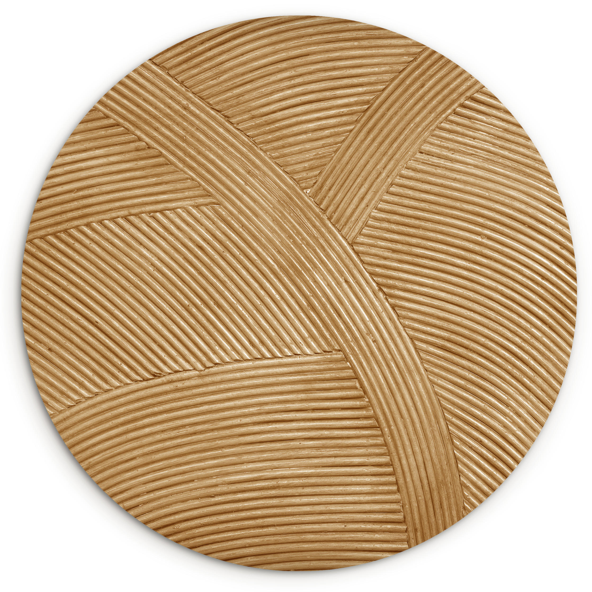 WANDBILD Struktur - Natur - Kunst - Rattan 120x120 cm - Naturfarben, Kunststoff (120/120cm) - MuchoWow