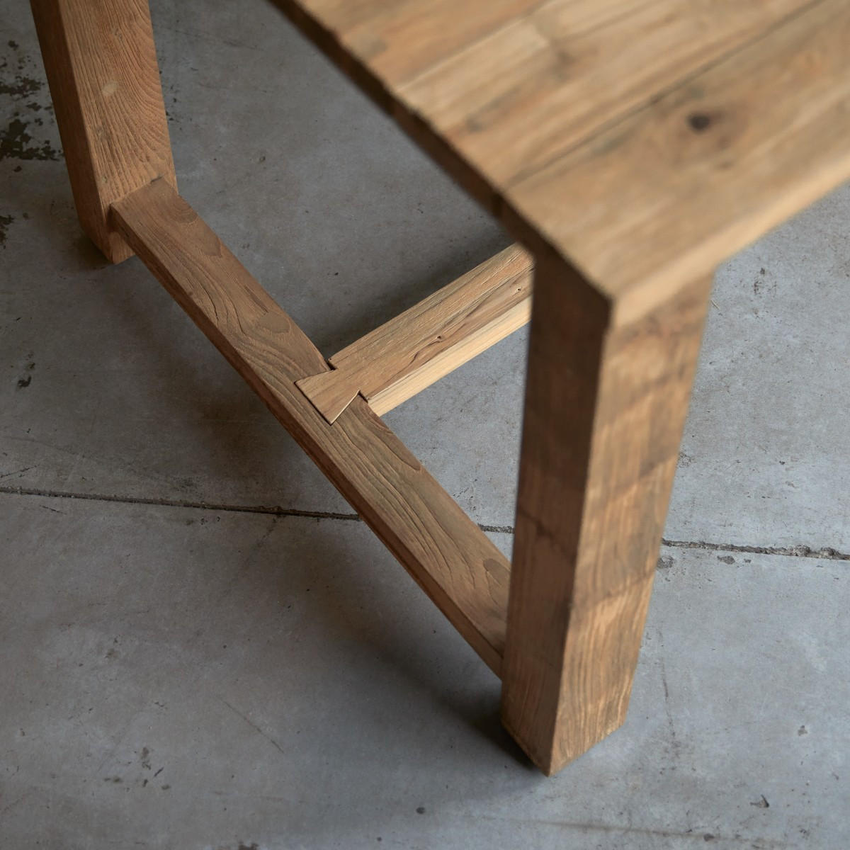 TISCH Teresa Natur aus Teak - Naturfarben, Holz (90/200/76cm) - Tikamoon