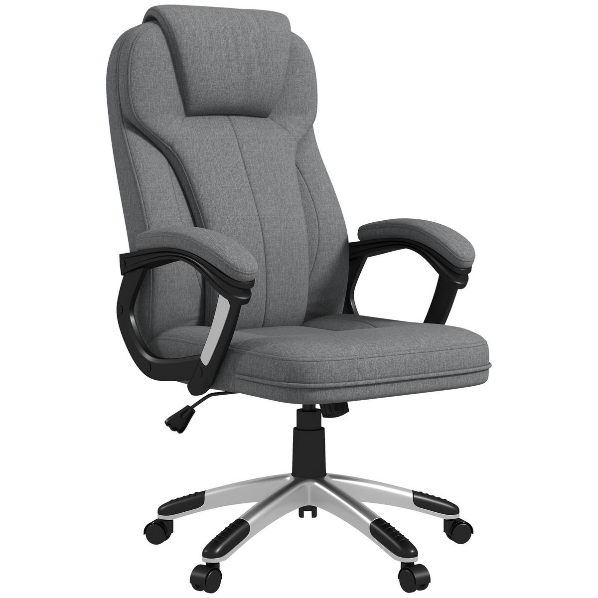 DREHSTUHL DE-05137 Höhenverstellbar mit Wippfunktion Grau - Grau, Metall (75/120/66cm) - ComfortXL