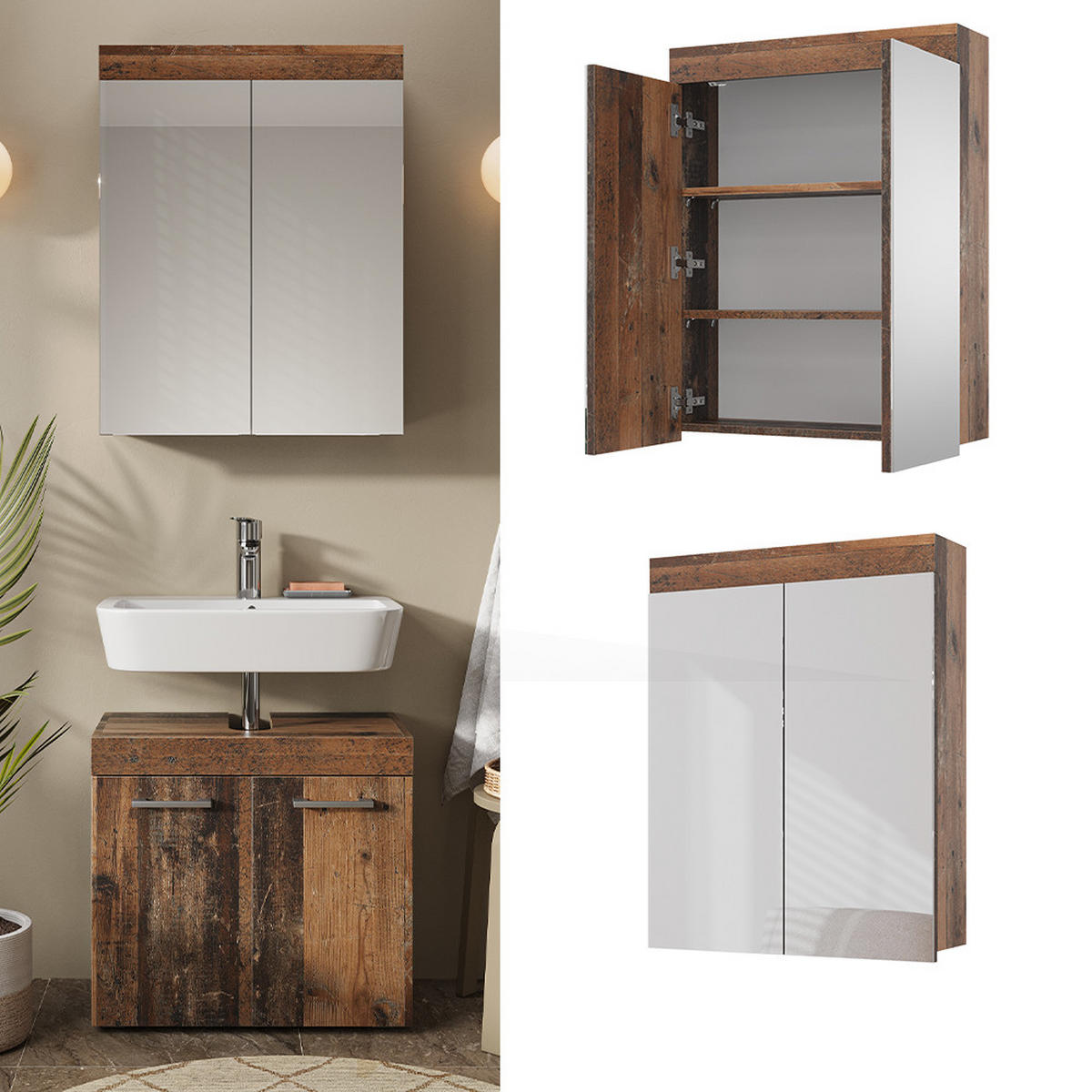 Braun, Holzwerkstoff (60/77/17cm) - Vicco